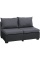 Диван пластиковый Сальта Sapporo 2 sofa, Графит
