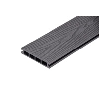Террасная доска 3D текстура дерева AISTONE из МПК 140*25*4000мм двусторонняя, за м.пог, Антрацит