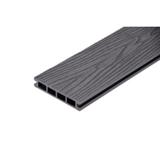 Террасная доска 3D текстура дерева AISTONE из МПК 140*25*4000мм двусторонняя, за м.пог, Антрацит