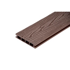 Террасная доска 3D текстура дерева AISTONE из МПК 140*25*4000мм двусторонняя, за м.пог, Какао