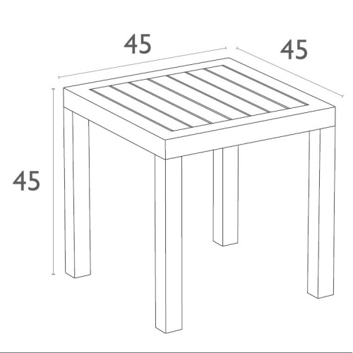 Столик пластиковый для лежака Siesta Contract Ocean Side Table