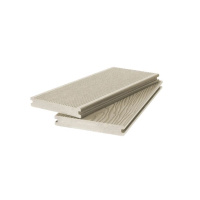 Террасная доска двухсторонняя МАССИВ VELVET BRUSHING+3D WOOD BRUSHING 20х140х2900 мм, за м.пог, Бежевый, 2.9 м