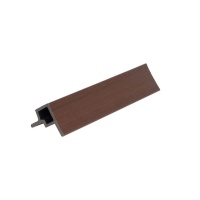 Угловой элемент из ДПК CO-EX MIX для фасадной панели 53х57х3600мм, за м.пог, Chocolate mix