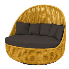 Диван Grand Nest д/в/ш/ 144х130х136см желтый
