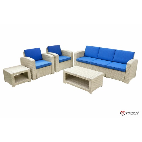 Комплект пластиковой мебели на 5 персон RATTAN Premium 5 белый