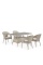 Комплект плетеной мебели T198C/Y79C-W85 Latte (4+1)