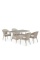 Комплект плетеной мебели T198C/Y79C-W85 Latte (4+1)