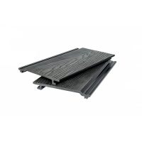 Фасад из ДПК 3D WOOD 21х156х2900 мм, м.пог, Чёрный