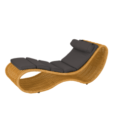 Плетеный шезлонг DeckWOOD 1950 х 770 х 750мм Wave pool песочный