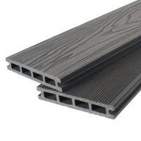 Террасная доска двухсторонняя серый TalverWood 3D 150*25мм (4 м) 3D текстура дерева, м.пог