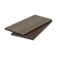 Универсальная доска заборная/подступенок двухсторонняя co-extrusion 11*140*2900мм 3D текстура дерева PREMIUM (2 стороны/2 цвета), м.пог, шоколад+серый