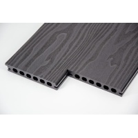 Террасная доска бесшовная AISTONE из МПК 146*22мм текстура дерева, за м.пог, Антрацит