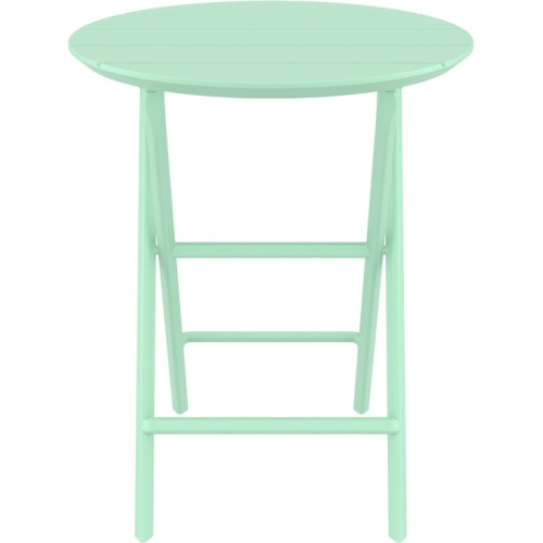 Стол пластиковый складной Siesta Contract Helen Folding Table Ø60 опалово-зеленый