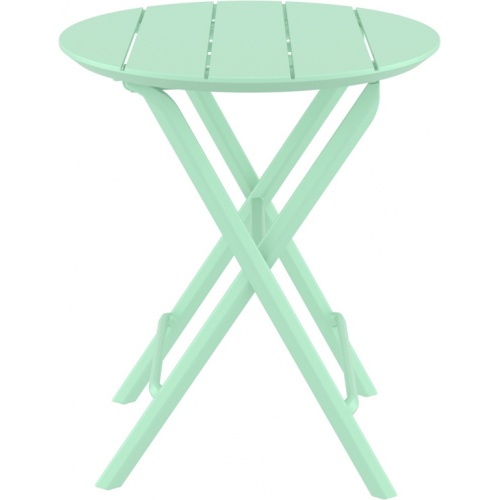 Стол пластиковый складной Siesta Contract Helen Folding Table Ø60 опалово-зеленый
