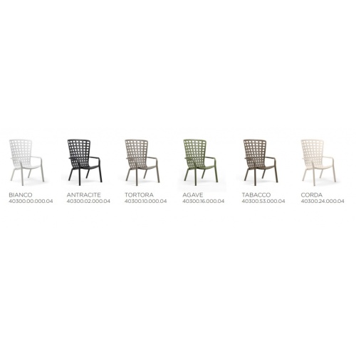 Лаунж-кресло пластиковое с подушкой Nardi Folio
