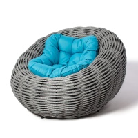Плетеное кресло DeckWOOD Nest серый