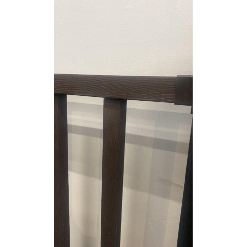 Коробочное ограждение Holzhof (100*120см) с одним столбом  для террасы из ДПК с тиснением (комплект)