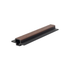 Стыковочный элемент для фасадной панели NUSADUA 3D co-extrusion 33х75х3600мм, за м.пог, Chocolate mix