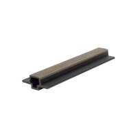 Стыковочный элемент для фасадной панели NUSADUA 3D co-extrusion 33х75х3600мм, за м.пог, Snow mix