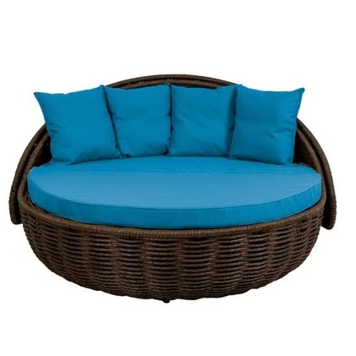 Беседка-кровать плётеная Nestbed с откидным верхом 180 х 180 х 105 см, Серый