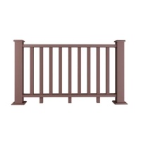 Ограждение из ДПК NO WOOD 100х960х1550мм, (с одним столбом на 100мм) DENPASAR, Венге