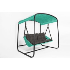 Плетеный диван Sky Bed Lite 2000 х1800м х1450мм бирюзовый, Бирюза