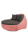 Диван-кровать Nestbed с откидным верхом д/ш/в/ 180х180х105см светло-розовый