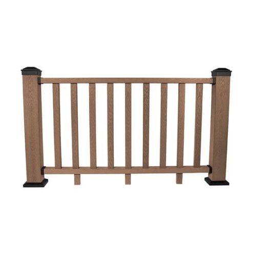 Ограждение из ДПК 3D TalverWood 125х960х1575мм (с одним столбом на 100мм), Антрацит