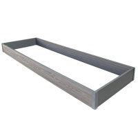 Низкая грядка из ДПК 3*1м h 150мм NauticPrime, Серый