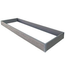 Низкая грядка из ДПК 3*1м h 150мм NauticPrime, Серый