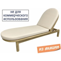 Шезлонг-лежак деревянный с матрасом (не для HoReCa) Tagliamento Pill