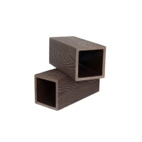 Столб опорный из ДПК 100*100/125*125*2900мм темно-коричневый для 3D системы ограждений SINGARAJA, за м.пог, 125х125мм