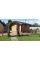 Коробочное ограждение Holzhof (100*120см) с одним столбом  для террасы из ДПК с тиснением (комплект)