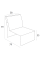 Модуль дополнительный для дивана Siesta Contract Monaco Lounge Extension Part