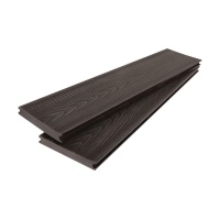 Полнотелая доска ДПК AIWOODek 18*140*3000мм брашированная, за м.пог, Венге