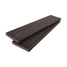 Полнотелая доска ДПК AIWOODek 18*140*3000мм брашированная, за м.пог, Венге