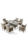 Комплект плетеной мебели AFM-195-6Pcs Beige (6+1)