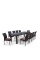 Комплект плетеной мебели T438/Y380A-W53 Brown (10+1)