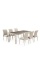 Комплект плетеной мебели T365/Y380C-W85 Latte (6+1) + подушки