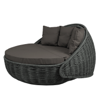 Диван-кровать Nestbed с откидным верхом д/ш/в/ 180х180х105см черный