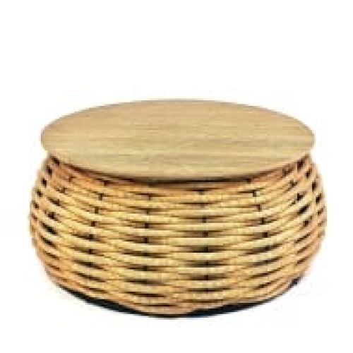 Стол DeckWOOD Satellite D 98,5cм, h 35см белый