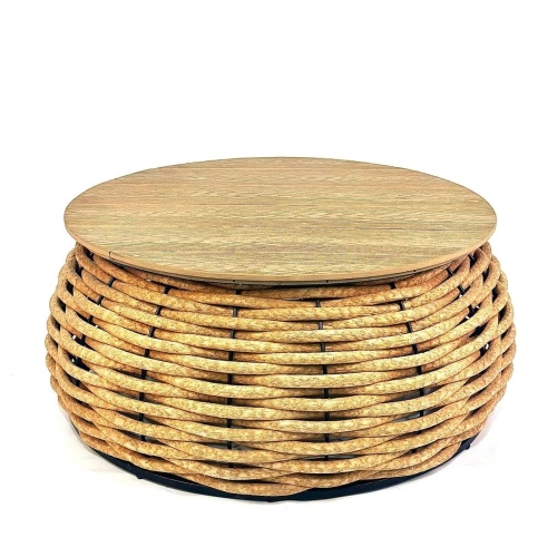 Стол DeckWOOD Satellite D 98,5cм, h 35см коричневый