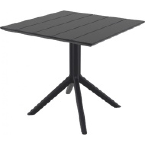Стол пластиковый Siesta Contract Paris Table 80 темно-серый