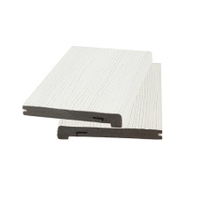 Ступень/облицовочная доска МАССИВ co-extrusion 20*176*3200/4000/5800мм 3D текстура дерева PREMIUM, м.пог., Белый