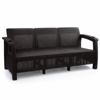 Диван Yalta Sofa3 Set (без подушек), Шоколадный