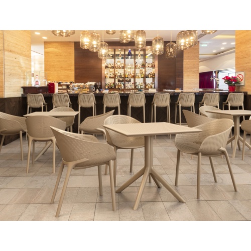 Стол пластиковый Siesta Contract Sky Table 80 бежевый