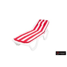 Матрас для шезлонгов B:rattan Nilo и Miami Италия бело красный