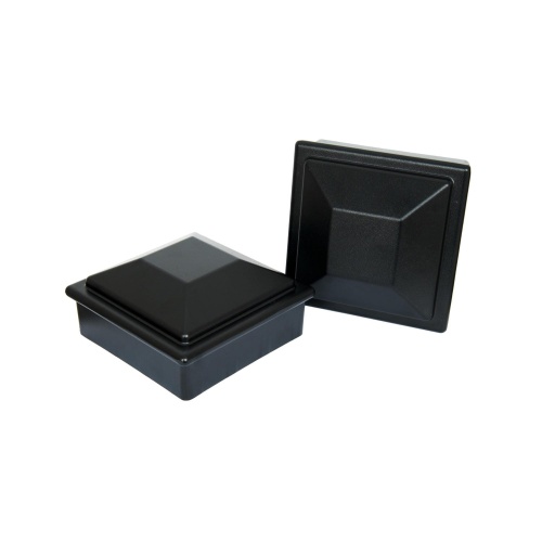 Крышка+юбка для столба 3D 125*125мм, алюминий, Коричневый
