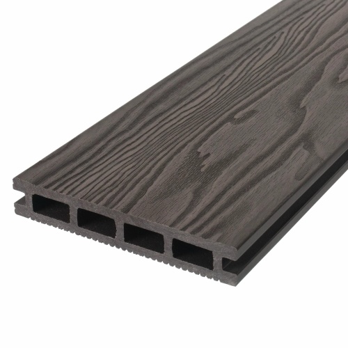 Террасная доска двухсторонняя венге TalverWood 3D 150*25 мм (3 м) 3D текстура дерева, м.пог