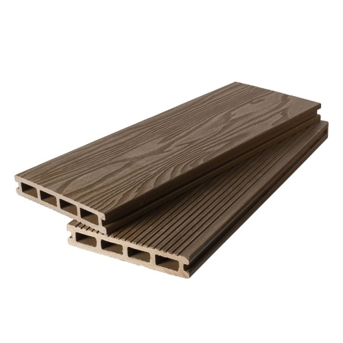 Террасная доска двухсторонняя орех TalverWood 3D 150*25мм (3 м) 3D текстура дерева, м.пог